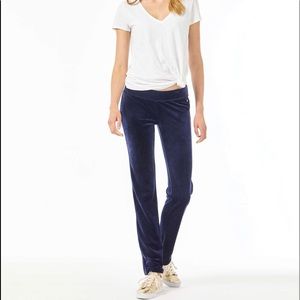 Lilly Pulitzer Jordynne Velour Pant NAVY